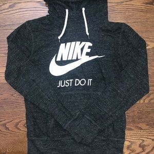 Dark Grey NIKE Just Do It Lightweight Hooded Sweater